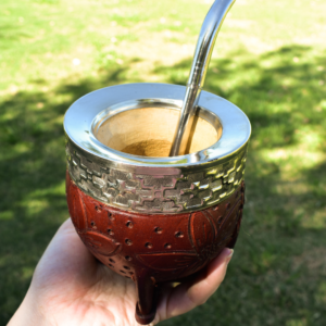 Mate Imperial de calabaza - Cuero dibujado