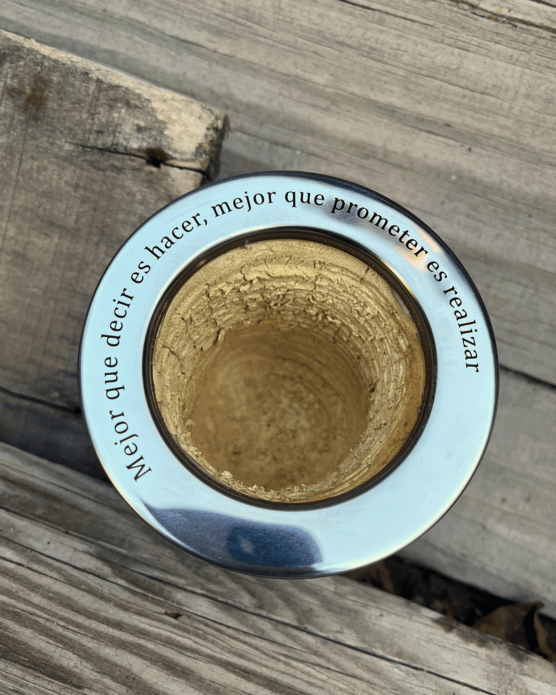 Mate Imperial de cuero - Frase grabada - Imagen 3