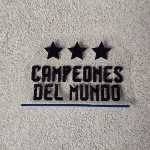 Sticker DTF UV - Campeones del mundo